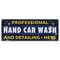 Signmission Professional Car Wash and Detailing Here Banner Concession Stand Food Truck Single Sided B-30137 - alternate 1